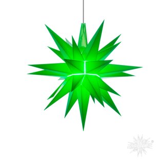 Herrnhuter Stern A1e ca 13cm grün mit LED